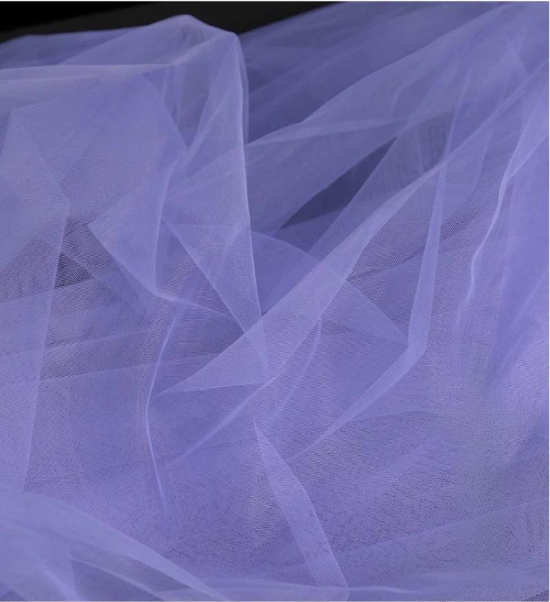 Tissu en maille violette - Décoration de mariage et d'événements - Large (au mètre)