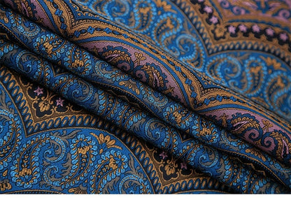 Paisley Brocade Fabric: Indian Rayon for Crafts & Upholstery
