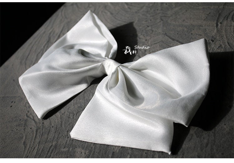 Organza Wedding Dress Sash: Big Bow, DIY Designer Accessory