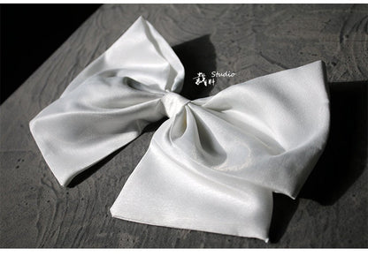 Organza Wedding Dress Sash: Big Bow, DIY Designer Accessory