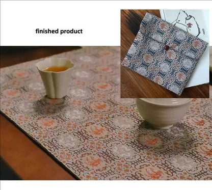 Sengoku Pattern Brocade Fabric: Ancient Style Robe Material, 59" Wide