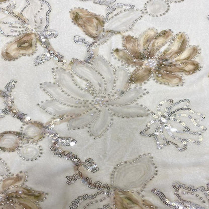 Velvet Lace Trimmed Blazer ��� Beaded Embroidery and Sequins Bridal