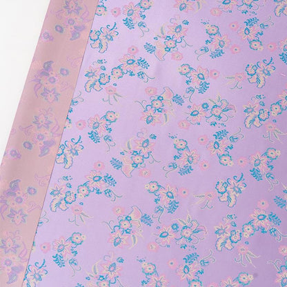 Lilac Silk Brocade Fabric: Floral Jacquard, Cheongsam Sewing Material