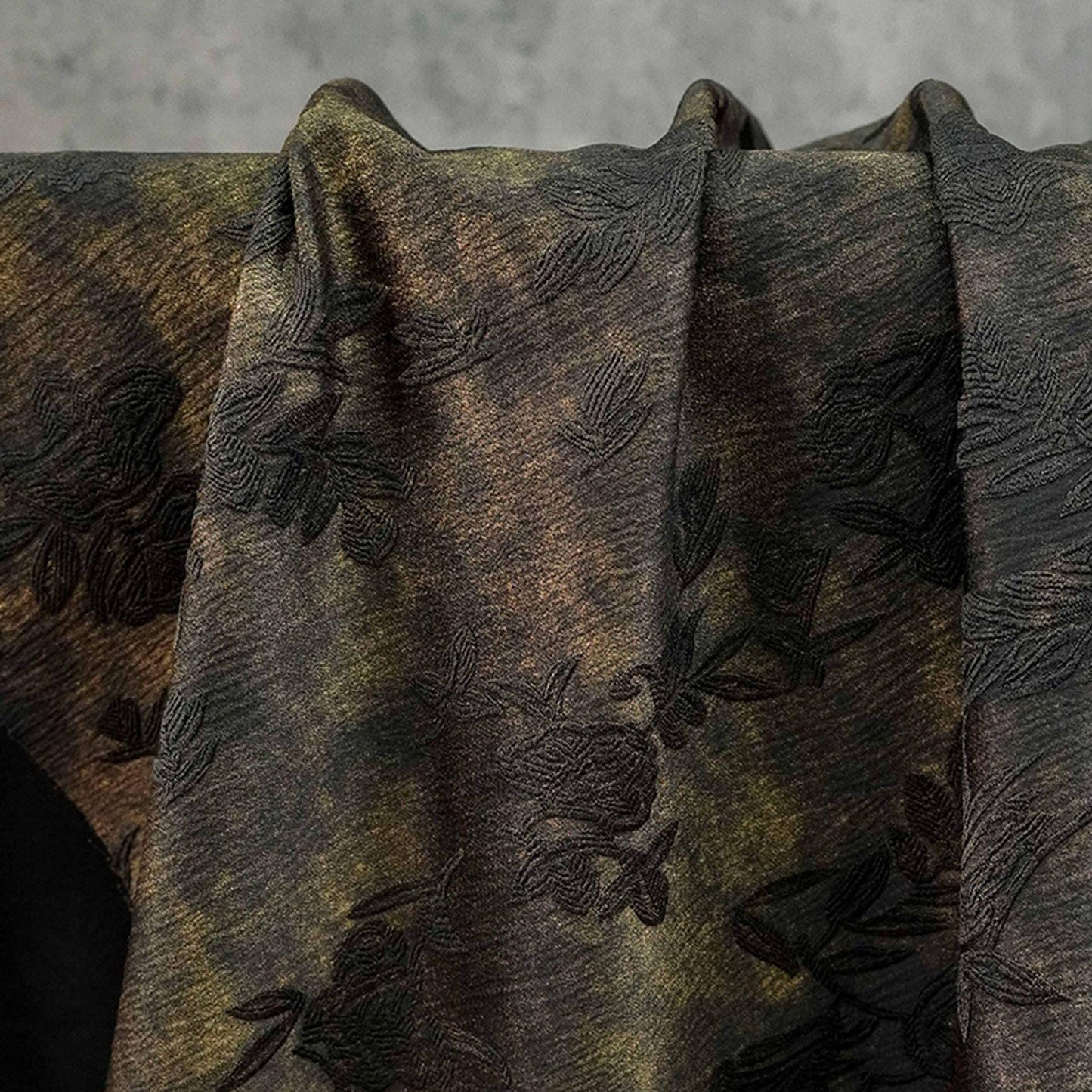 Embossed Floral Jacquard Brocade Fabric | Vintage Damask, 63"W