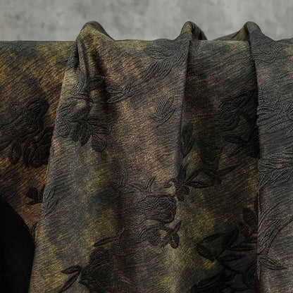 Embossed Floral Jacquard Brocade Fabric | Vintage Damask, 63"W