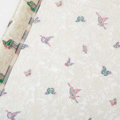 Butterfly Brocade Fabric: 59"W Rayon Cheongsam Quilting Fabric