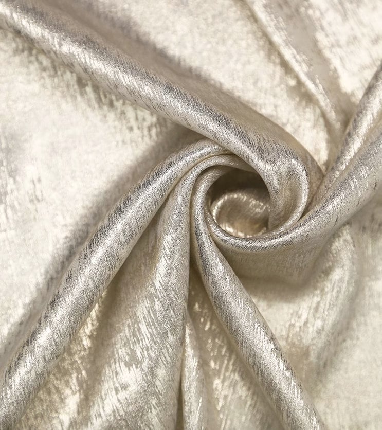 Metallic Foil Chiffon Fabric: 57" Wide Designer Knit Sewing Material