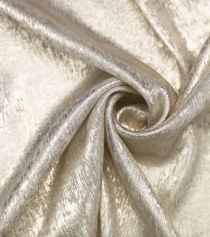 Metallic Foil Chiffon Fabric: 57" Wide Designer Knit Sewing Material