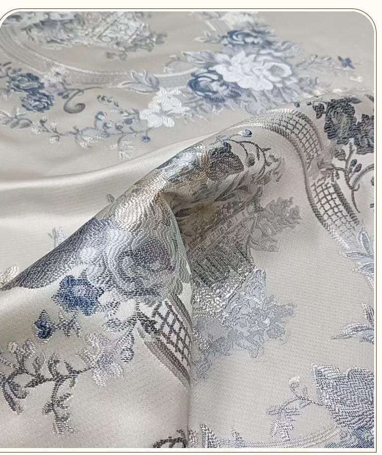 Flower Jacquard Brocade Fabric ��� Money Tree Pattern Upholstery & Clothing Material, sell by the met"Wide