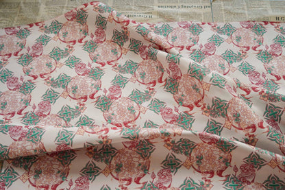 Gold Thread Jacquard Fabric: Chinese New Year Design, 65" Wide