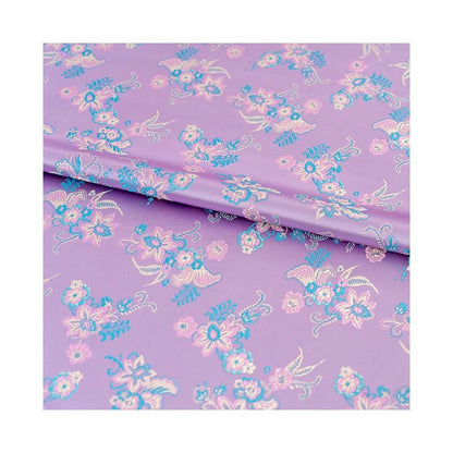 Lilac Silk Brocade Fabric: Floral Jacquard, Cheongsam Sewing Material
