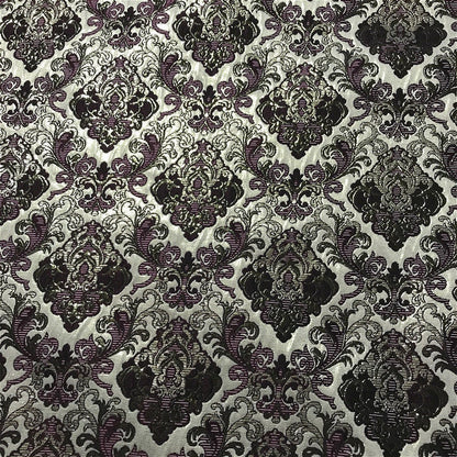 Palace Style Damask Fabric: Silk Rayon Jacquard, 57" Wide