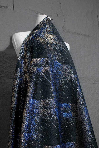 Galaxy Jacquard Fabric: 3D Gold Thread, 59" Wide, Costume & Decor