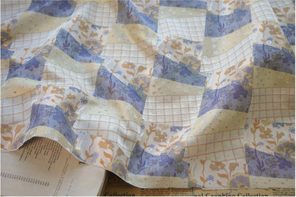 Tissu jacquard à motif floral : polyester réversible en relief 3D, 140 cm de large