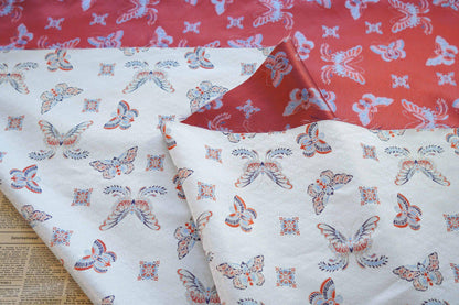 Butterfly Jacquard Fabric: Embossed Foil Rayon Blend, 62"W