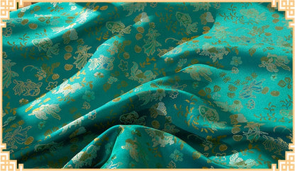 Goldfish Brocade Fabric: 59"W Rayon Blend for Cheongsam, Decor & Sewing