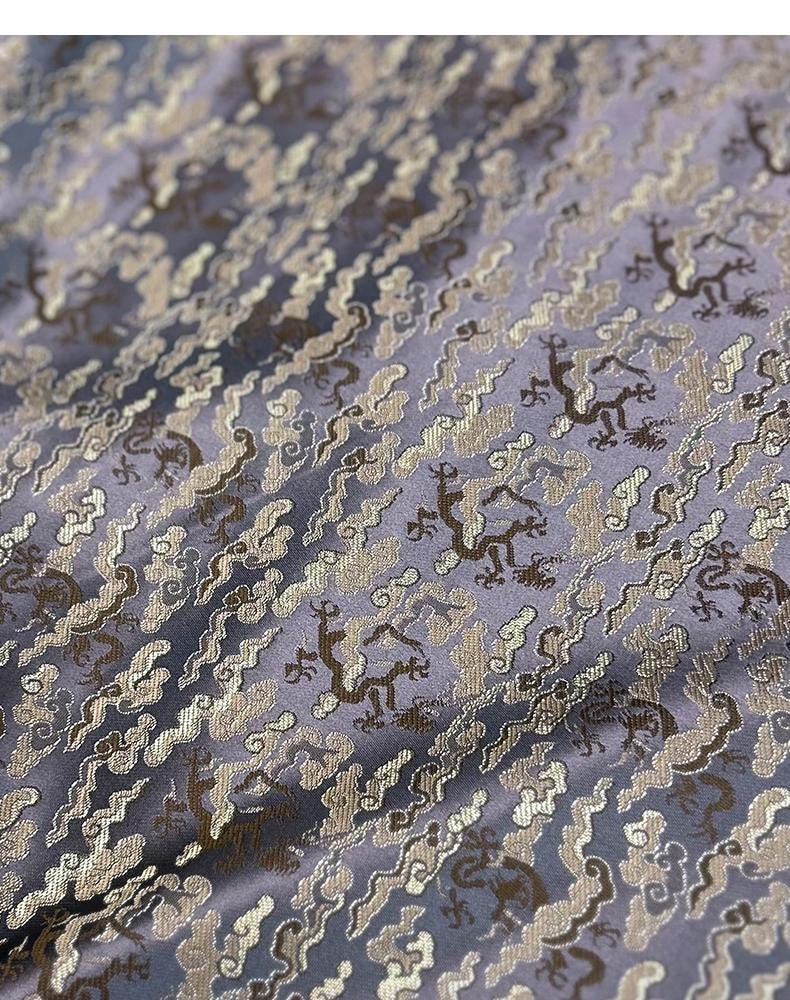 Chinese Brocade Fabric: Silk Blend, Cheongsam Qipao Material, 29.5" Wide