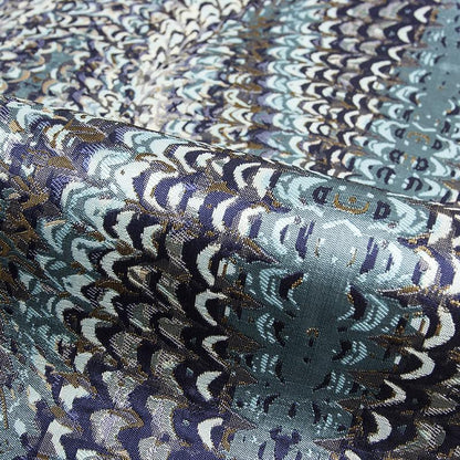 Feather Pattern Jacquard Fabric: 3D Texture Upholstery, 55" Wide