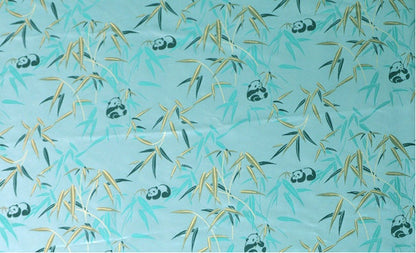 Tissu brocart de bambou Panda : Couture et ameublement de créateur, 150 cm de large
