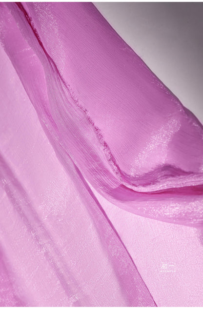 Shimmering Chiffon Mesh Fabric, Sheer Polyester Sewing, Costume, Decor