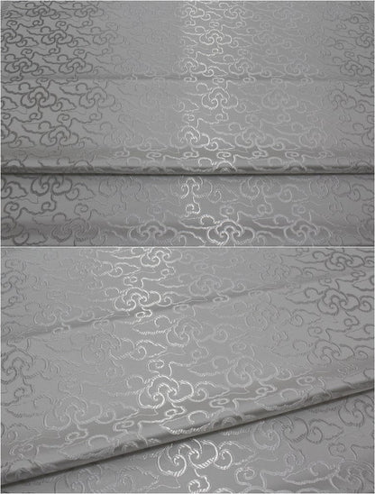 Cloud Brocade Fabric: Silk Rayon Jacquard, Costume Dress Material