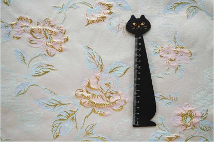 Tissu jacquard à motif floral : Damas rétro palais, 150 cm de large, vendu au mètre