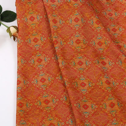 Tissu jacquard Baoxiang : satin soyeux de style chinois (largeur : 150 cm)