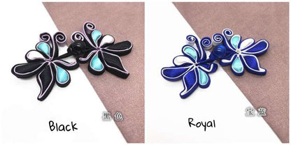 Handmade Butterfly Sewing Frog Closures: Satin Cheongsam Buttons