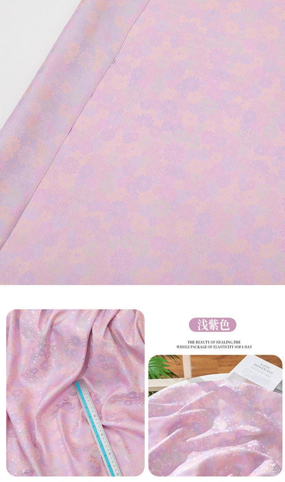 Tissu Nishijin Ori Rayon : Jacquard Tortue, 150 cm de large