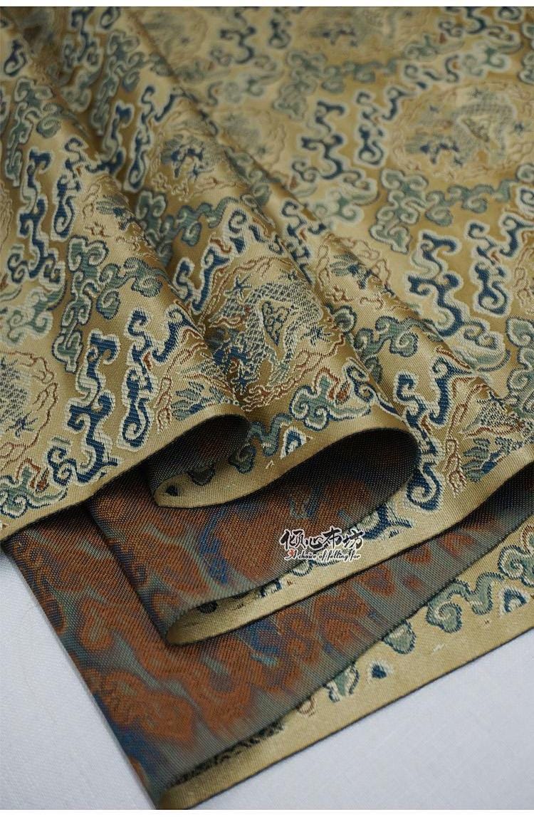Dragon Cloud Jacquard Brocade Fabric ��� Rayon Blend" Wide