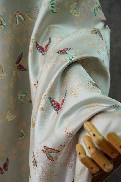 Butterfly Jacquard Brocade Fabric: Japanese Style Damask (By The Meter)