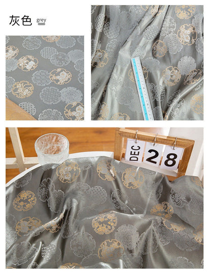 Nishijin Brocade Fabric: Japanese Gold Thread Upholstery, Costume, Decor (59"W)