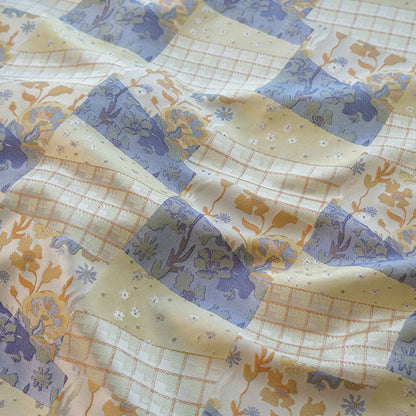 Tissu jacquard à motif floral : polyester réversible en relief 3D, 140 cm de large