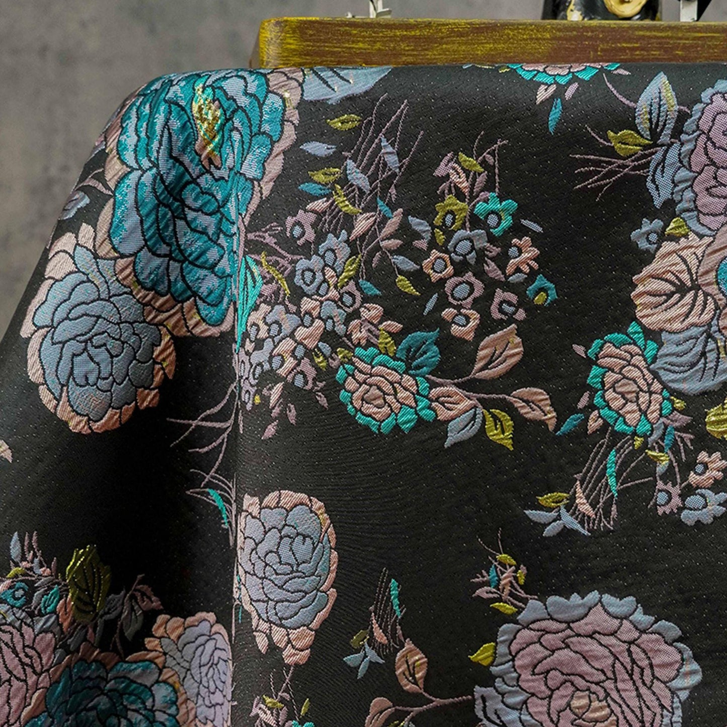 Brocade Jacquard Fabric: Retro Palace Style, Upholstery & Costume - By The Meter