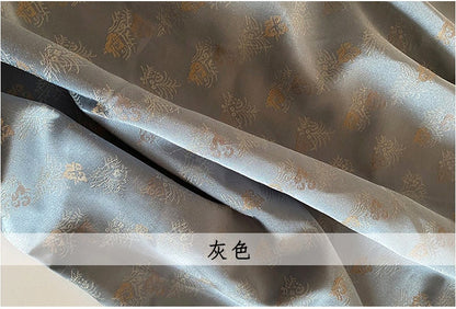 Tissu brocart de soie à motifs floraux : 150 cm de large, tissu pour cheongsam qipao coloré