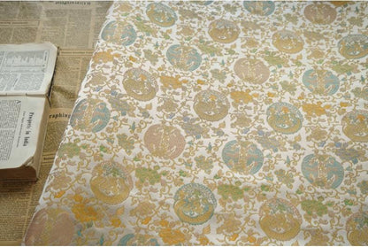Tissu à motif Bada mongol : 165 cm de large, pour ameublement, costumes et décoration.