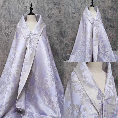 Lilac Floral Brocade Fabric ��� Vintage Jacqua" Wide