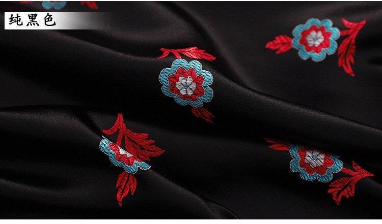 Peony Flower Brocade Fabric: Wedding Damask Jacquard (29.5"W)