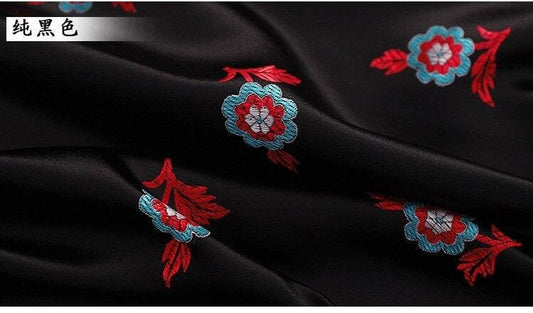 Peony Flower Brocade Fabric: Wedding Damask Jacquard (29.5"W)