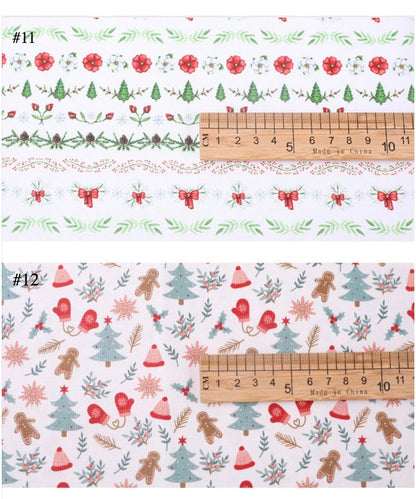 Christmas Santa 'Ho Ho' Print Cotton Fabric: Holiday Sewing, Costume, Decor