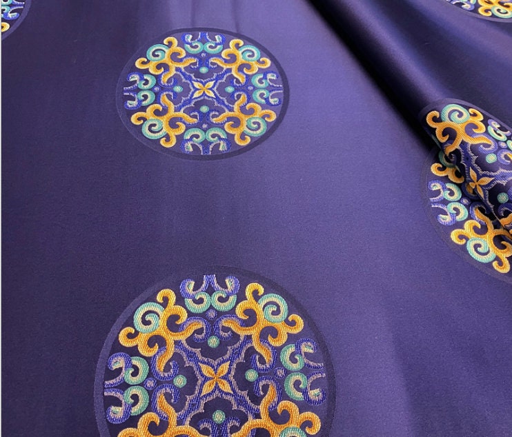 Damask Satin Fabric: Chinese Style Upholstery & Sewing Material