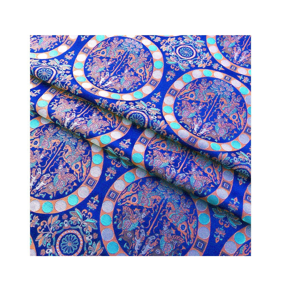 Chinese Brocade Fabric: Mongolian Gown Jacquard Silk, 59" Wide