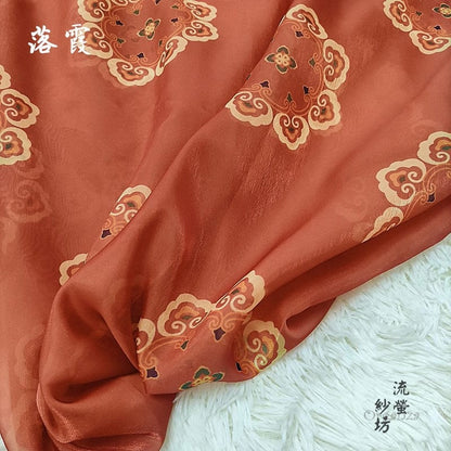 Printed Organza Han Fu Fabric: 59"W Designer Sheer Polyester