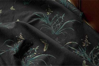 Butterfly Brocade Fabric: Japanese Silky Upholstery, Costume, Decor