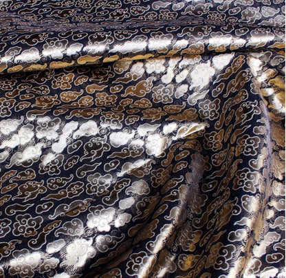 Cloud Brocade Fabric: Rayon Blend Jacquard, Costume Dress Material