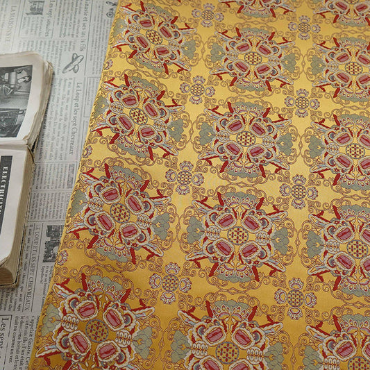 Chinese Song Brocade Fabric with Lion Jacquard ��� Home D��cor T"W