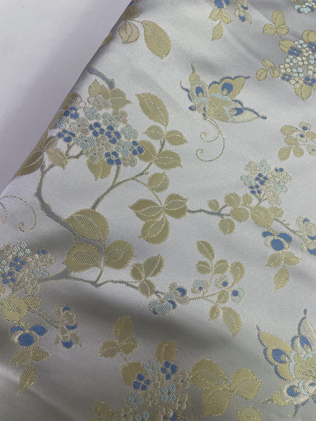Butterfly Silk Brocade Fabric: 55"W Rayon Blend, Sewing & Upholstery