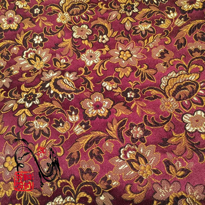Floral Brocade Fabric: 59" Wide Rayon for Cheongsam, Qipao & Home Decor