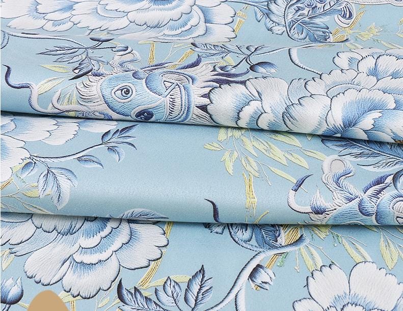 Floral Faux Suede Fabric: 59" Wide Polyester Upholstery
