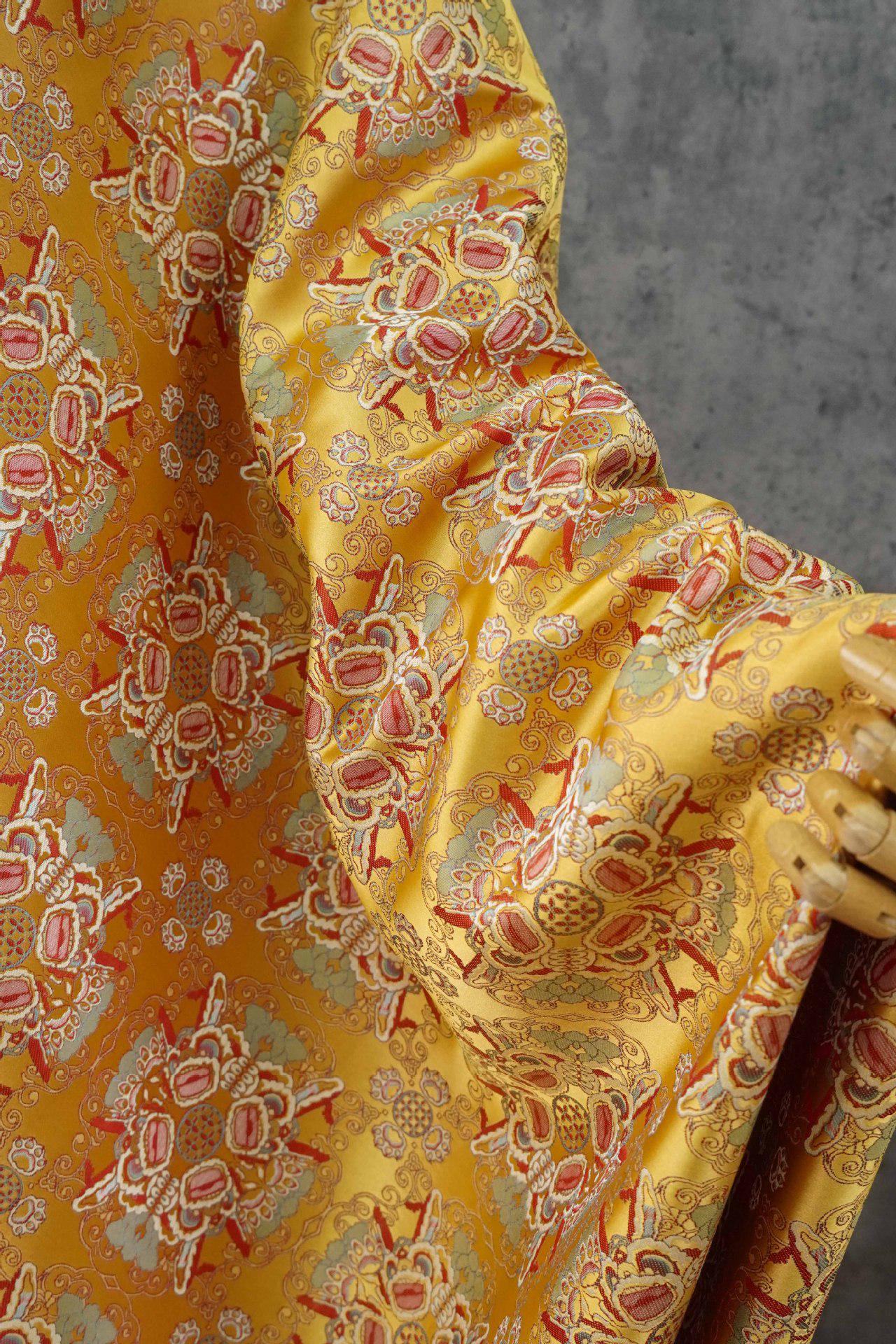 Chinese Song Brocade Fabric with Lion Jacquard ��� Home D��cor T"W